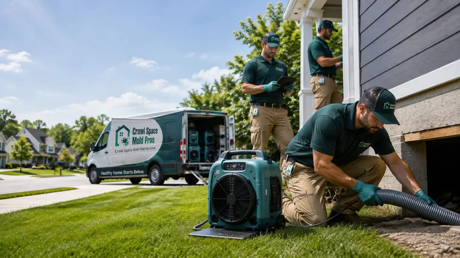 Crawl Space Mold Removal in Odessa, MN